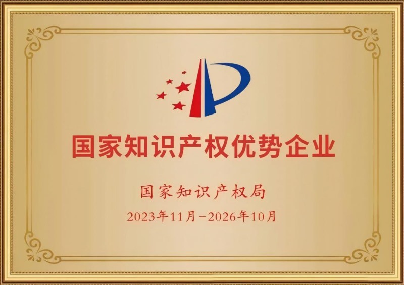 國家級知識產(chǎn)權(quán)優(yōu)勢企業(yè)