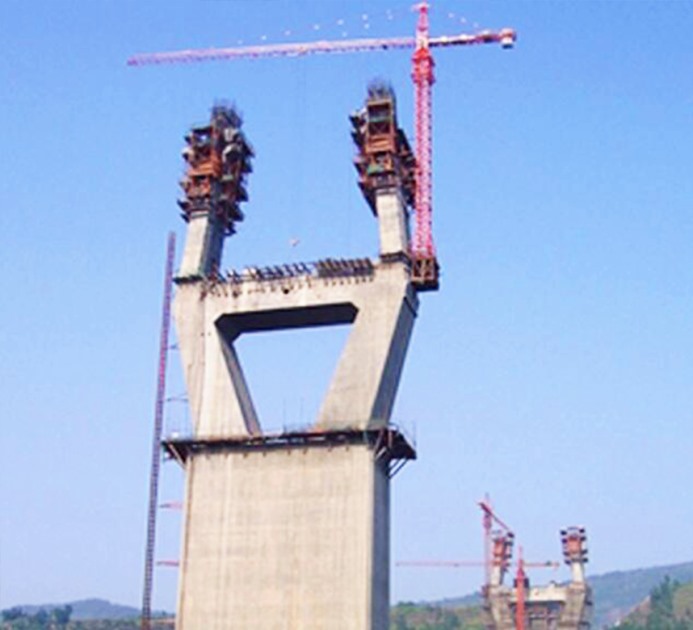 異形模板、貝雷梁、鋼管柱